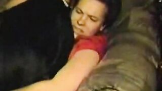 Menstruation Girl Hardly Penetrated by Dog
