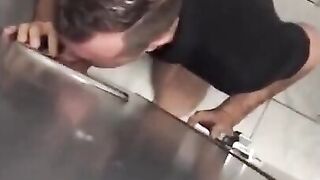 Glory Hole Hunk Blowjob