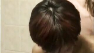 Tiny Thai Amateur Fucked in a Bathroom