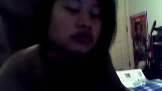 Amateur Asian MILF Babe Blows and Bangs