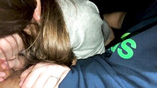 Amateur Teen Anal in Car - Blowjob, Creampie
