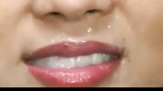 Bukkake Miyu: Japanese Amateur Covered in Cum