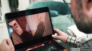 My stepdad wanted to spy so I fucked him