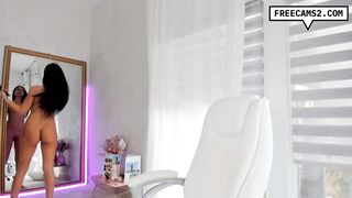 Big Tits Babe Teasing Herself with Intense Fingering