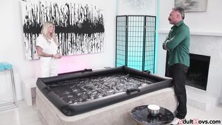 Getting a nuru massage from my sisinlaw