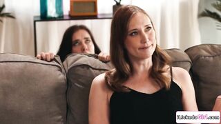 Stepdaughter ass fucks mum with buttplug