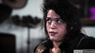 Latin hobo got pregnant from used condom