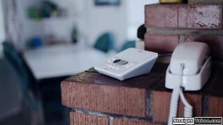 Busty blonde milf masturbates her pussy