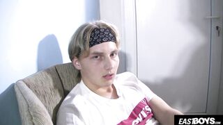 Cute Czech teen boy jerks off his dick