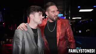 Ronnie Violet letting her Stepbro and stepdad spirtroast her