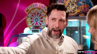 Banging my horny stepdaughter inside arcade house