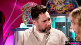 Banging my horny stepdaughter inside arcade house 2