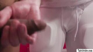 Fucking my sad crush in locker to make him happy