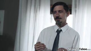 Lustful sex in the quiet room at funeral