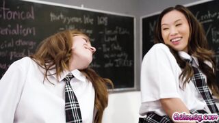 Jayden Cole caught Kimmy Kimm Asteria Jade and Nicole Rae fucking in her classroom1