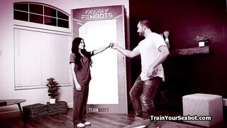 Shy girlfriend bot got naughty features for her new owner