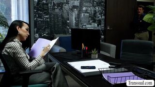 My horny boss wants me to fuck her wet asshole