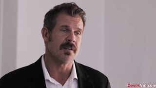 Nanny fucked by boss while having shower