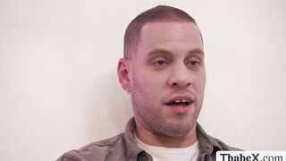 My regular customer starts rubbing my shecock