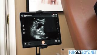 Watching my doctors dick inside my ass in monitor