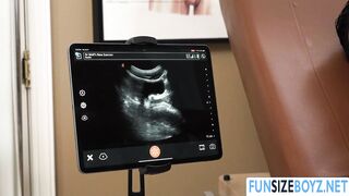 Watching my doctors dick inside my ass in monitor