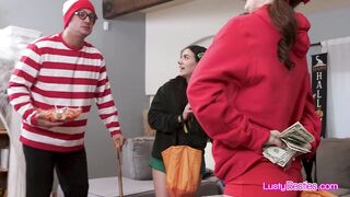 Slutty Trio Gets Caught Stealing Candy Then Gets Fucked