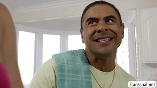Super intense anal sex with TS Leah Hayes