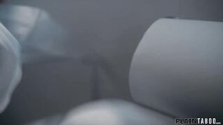 Stepmom pees her pants ifo stepsons gf