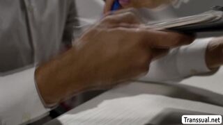 Slut student seduces teacher to give her good grade