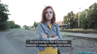 Red Haired Beauty Fucks For Money