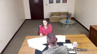 Cougar calls home while she rides the head teacher