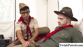 Scout Uniform Boys Get Hot and Heavy in Tent