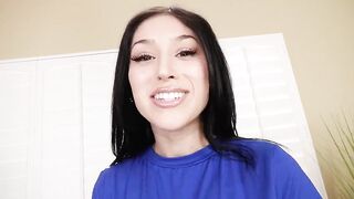 Small Tits Young Brunette Rides Big Cock