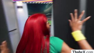 Two security officer fucked by soccer fans