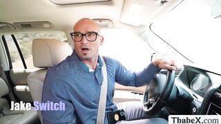 Run away bride anal fucked by stranger in road