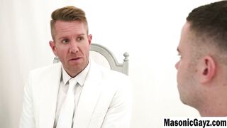 White Suit Daddy Gives Handjob