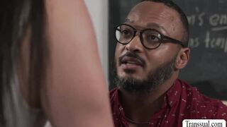 Seducing my black teacher stepdad to fuck