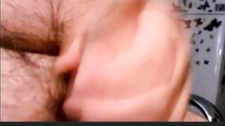 hot argentinian grandpa wanking and cumming