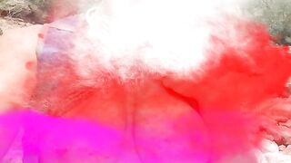 Blonde girlfriend jerks a cumload facial