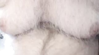 Dad showing uncut cock on cam for the first time